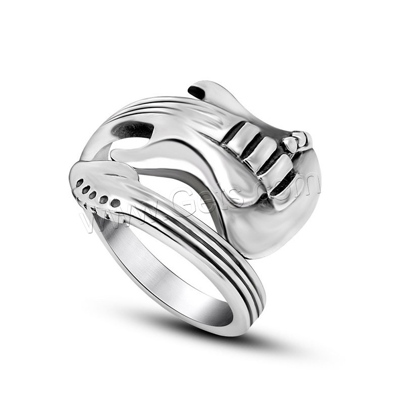 Titan Stahl Fingerring, Titanstahl, unisex & verschiedene Größen vorhanden & Schwärzen, verkauft von PC