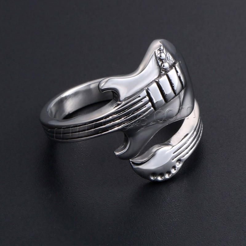 Titan Stahl Fingerring, Titanstahl, unisex & verschiedene Größen vorhanden & Schwärzen, verkauft von PC