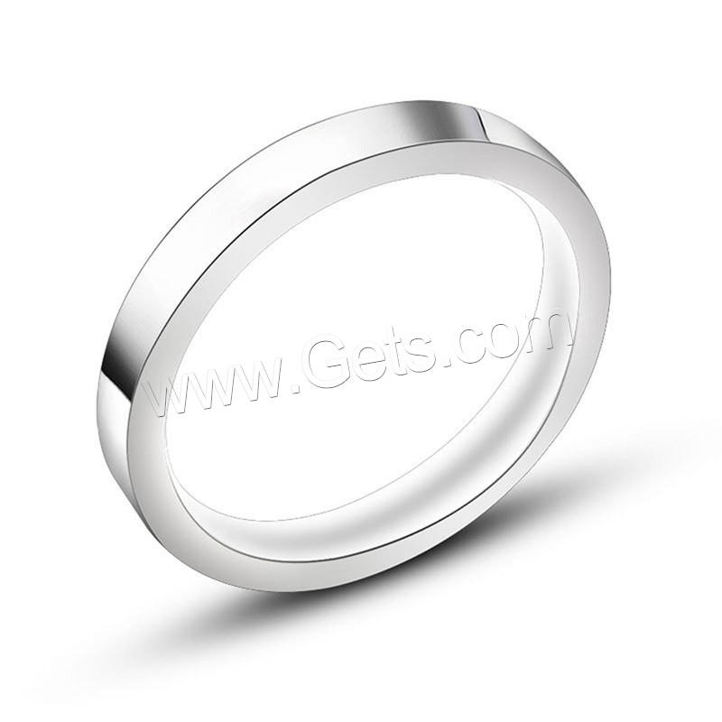 Titanium Steel Finger Ring, Unisex & different size for choice, original color, Sold By PC