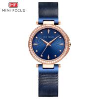 MINIFOCUS® Collection de montres, alliage de zinc, avec verre, mouvement japonais, Placage, Résistant à l’eau de vie & pour femme & avec strass, plus de couleurs à choisir, 36mm Environ 8.8 pouce, Vendu par PC