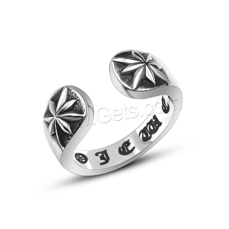 Titanium Steel Finger Ring, Unisex & different size for choice & blacken, Sold By PC