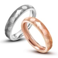 Titanium Steel Finger Ring, plated, Unisex 