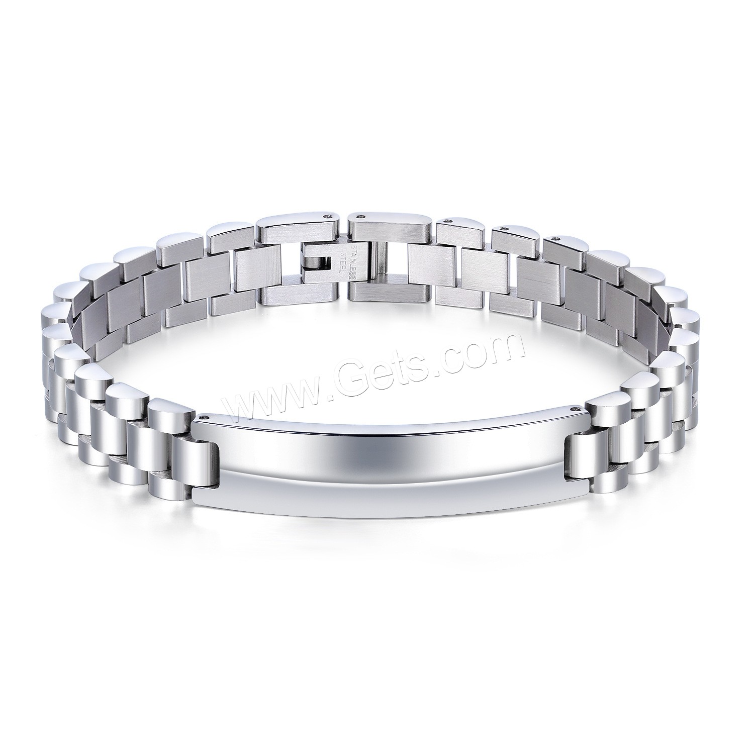 Acier titane Bracelet de couples, normes différentes pour le choix, 8x42mm, 10x42mm, Longueur:Environ 8 pouce, Environ  8.5 pouce, Vendu par brin