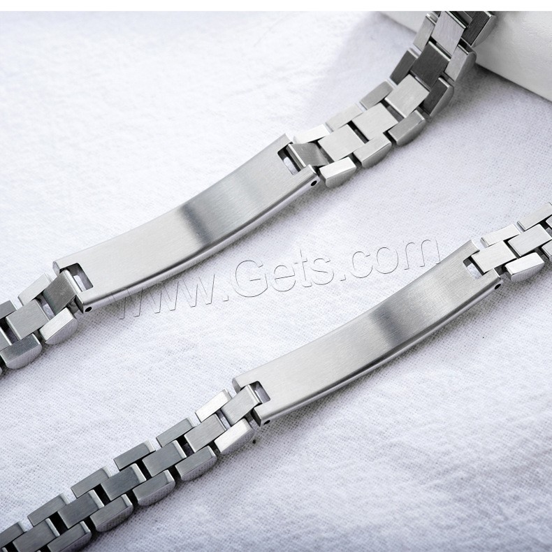 Acier titane Bracelet de couples, normes différentes pour le choix, 8x42mm, 10x42mm, Longueur:Environ 8 pouce, Environ  8.5 pouce, Vendu par brin