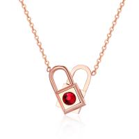 Titanium Steel Jewelry Necklace, with 2inch extender chain, Heart, rose gold color plated, rotatable & adjustable & oval chain & for woman & with rhinestone, 13mm Approx 17 Inch 