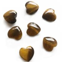 Tiger Eye Cabochon, Heart, polished 