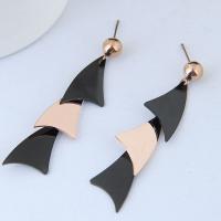 Boucles d'oreilles en acier titane, Placage, pour femme Vendu par paire