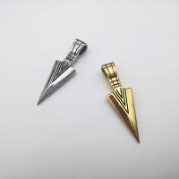 Stainless Steel Pendants, arrowhead, plated, blacken Approx 2-4mm 