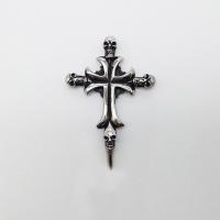 Stainless Steel Cross Pendants, blacken Approx 2-4mm 