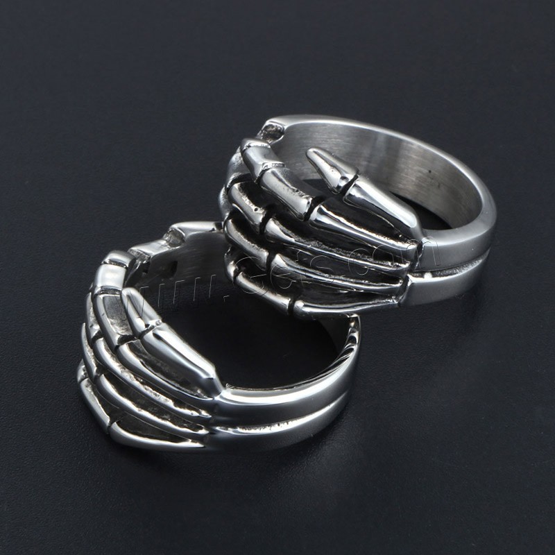 Titan Stahl Fingerring, Titanstahl, unisex & verschiedene Größen vorhanden & Schwärzen, verkauft von PC