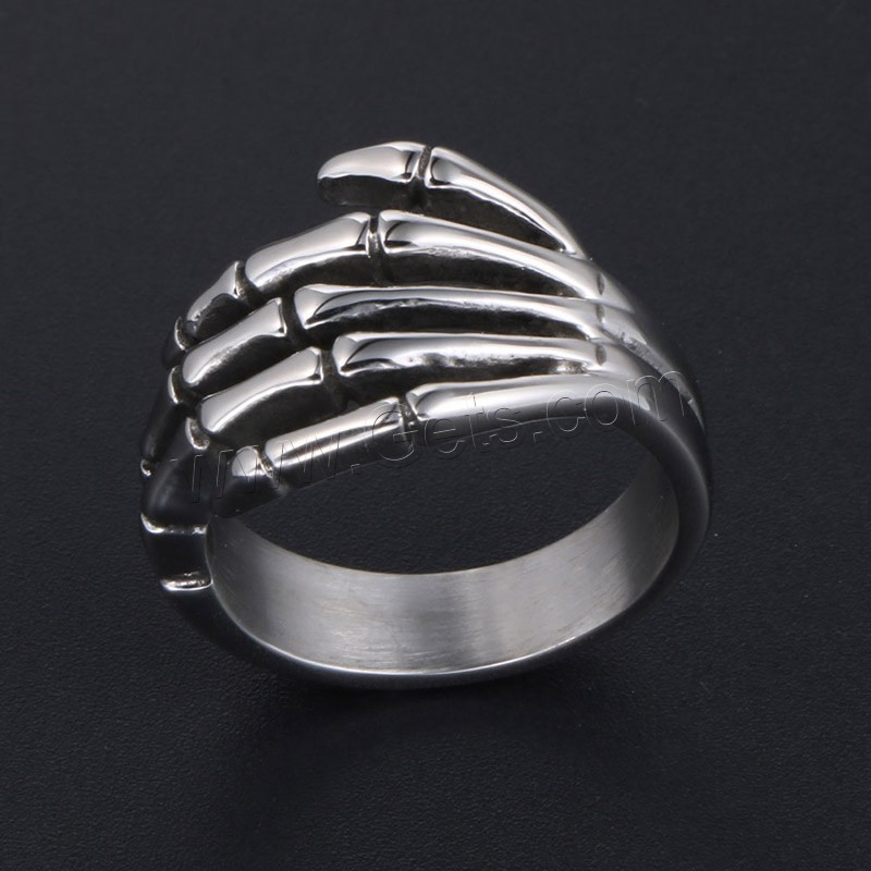 Titan Stahl Fingerring, Titanstahl, unisex & verschiedene Größen vorhanden & Schwärzen, verkauft von PC