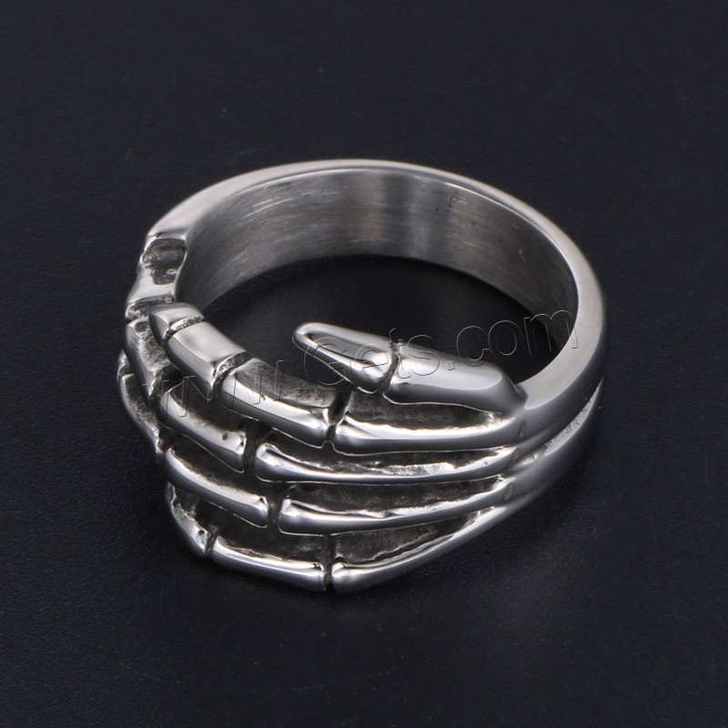 Titan Stahl Fingerring, Titanstahl, unisex & verschiedene Größen vorhanden & Schwärzen, verkauft von PC