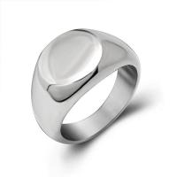 Titanium Steel Finger Ring, Unisex original color 