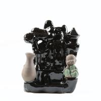 Incense Smoke Flow Backflow Holder Ceramic Incense Burner, Porcelain 