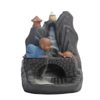 Incense Smoke Flow Backflow Holder Ceramic Incense Burner, Porcelain 