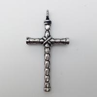 Stainless Steel Cross Pendants, blacken Approx 2-4mm 