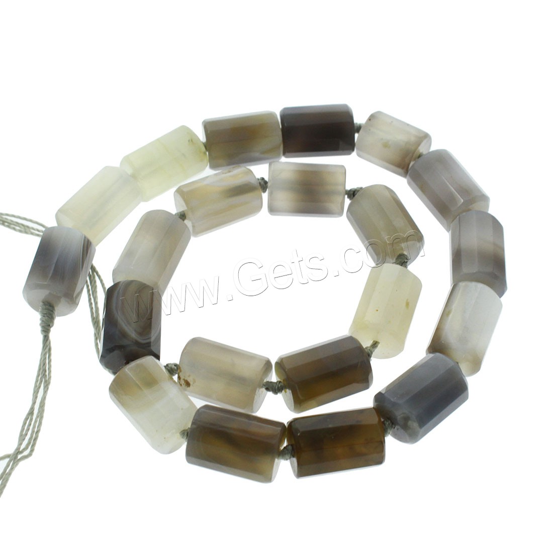 Mixed Gemstone Beads, Column, different materials for choice & faceted, 15x12mm, Hole:Approx 1mm, Length:Approx 16.1 Inch, Sold By Strand