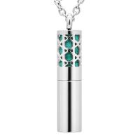 acero inoxidable Locket del perfume, Columna, pulido, hueco, color original, 10x10x42mm, agujero:aproximado 1-2mm, Vendido por UD