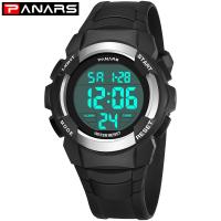 Colección de relojes PANARS®, acero inoxidable, con silicona & Plástico, chapado, 50M impermeable & unisexo & LED, más colores para la opción, 48x16.5mm, 26.5mm, longitud:aproximado 10.4 Inch, Vendido por UD