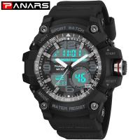 Colección de relojes PANARS®, acero inoxidable, con silicona & Plástico, chapado, 50M impermeable & unisexo & LED, más colores para la opción, 56x16.7mm, 26mm, longitud:aproximado 10.4 Inch, Vendido por UD