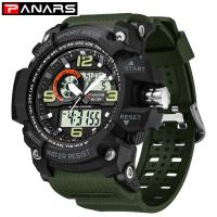 Colección de relojes PANARS®, acero inoxidable, con silicona & Plástico, chapado, 50M impermeable & multifuncional & unisexo & ajustable & LED, más colores para la opción, 58x17.8mm, 27.5mm, longitud:aproximado 10 Inch, Vendido por UD