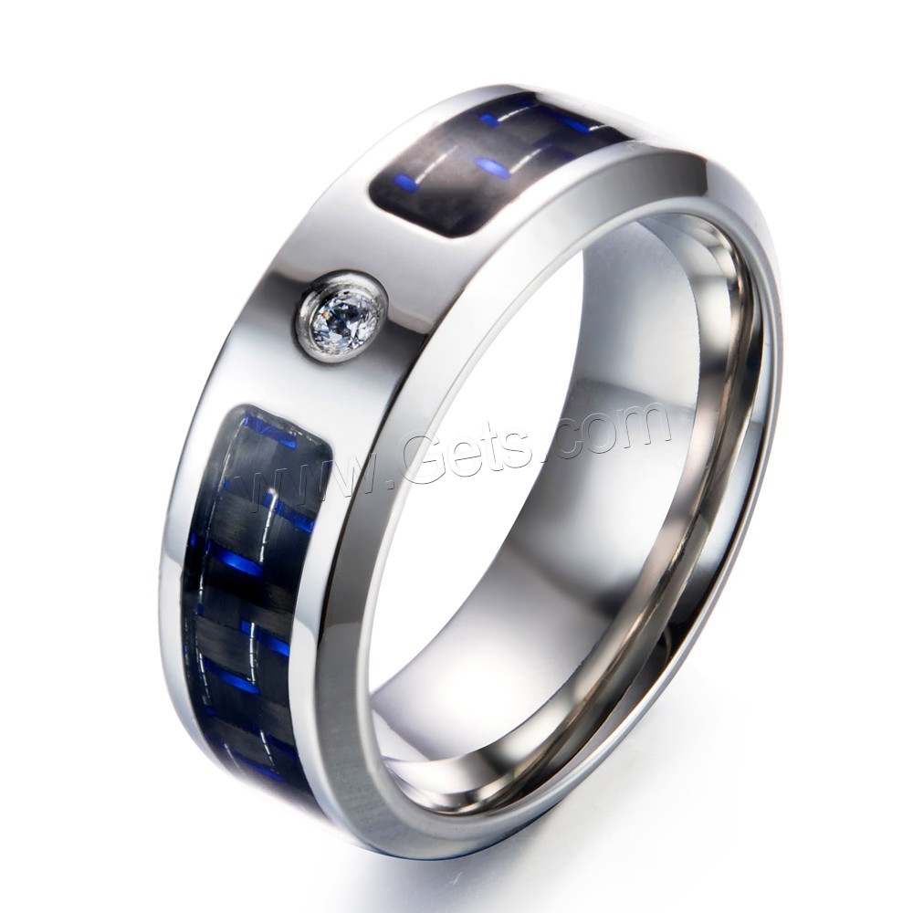 Men Stainless Steel Ring in Bulk, different size for choice & for man & with cubic zirconia, more colors for choice, Sold By PC