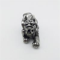 Stainless Steel Animal Pendants, Mythical Wild Animal, blacken Approx 2-4mm 