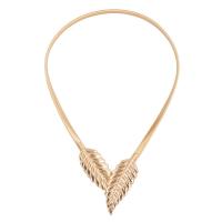 Zinc Alloy Waist Chain, Leaf, plated, Unisex Approx 28.7 Inch 