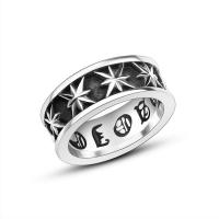 Titanium Steel Finger Ring, plated, Unisex 