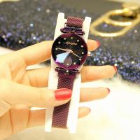 Bracelets de montre pour femmes, acier inoxydable, avec verre, mouvement japonais, Placage, Résistant à l’eau de vie & conception étoilée & avec strass, plus de couleurs à choisir, 31mm Environ 8.7 pouce, Vendu par PC