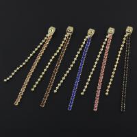 真鍮イヤリングボスト, 銅, ゴールドメッキ, マイクロパヴェジルコニア, 無色 穴:約 1mm, 売り手 パソコン