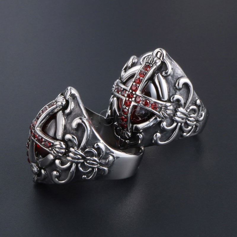 Titan Stahl Fingerring, Titanstahl, unisex & verschiedene Größen vorhanden & Schwärzen, verkauft von PC