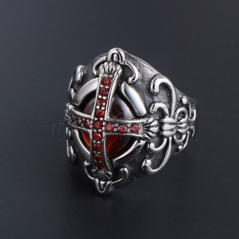 Titan Stahl Fingerring, Titanstahl, unisex & verschiedene Größen vorhanden & Schwärzen, verkauft von PC