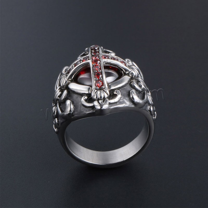 Titan Stahl Fingerring, Titanstahl, unisex & verschiedene Größen vorhanden & Schwärzen, verkauft von PC