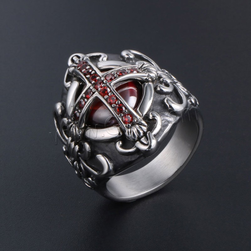 Titan Stahl Fingerring, Titanstahl, unisex & verschiedene Größen vorhanden & Schwärzen, verkauft von PC