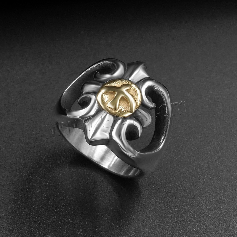 Titan Stahl Fingerring, Titanstahl, unisex & verschiedene Größen vorhanden & Schwärzen, verkauft von PC