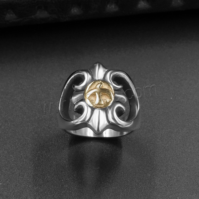 Titan Stahl Fingerring, Titanstahl, unisex & verschiedene Größen vorhanden & Schwärzen, verkauft von PC