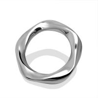 Titanium Steel Finger Ring, Unisex original color 