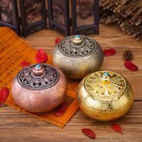 Zinc Alloy Incense Burner, plated 