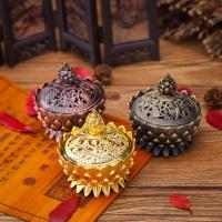 Zinc Alloy Incense Burner, plated 