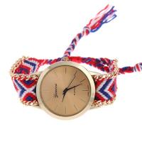 Pulsera Reloj de Moda, Caddice, con dial de aleación de cinc & Vidrio, chapado en color dorado, ajustable & para mujer, más colores para la opción, 40mm, longitud:aproximado 23.6 Inch, Vendido por UD