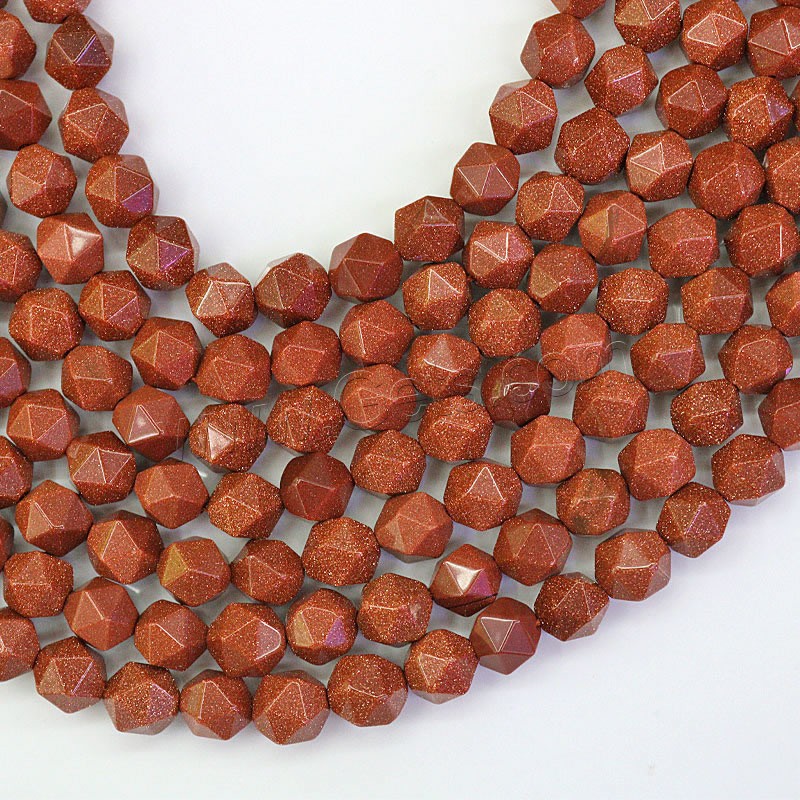 Goldstone Beads, DIY & different size for choice, brown, Hole:Approx 1mm, Sold By Strand