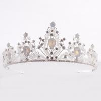 Bridal Tiaras, Zinc Alloy, with Crystal, plated, for woman & with rhinestone 