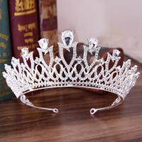 Bridal Tiaras, Zinc Alloy, plated, for woman & with rhinestone 