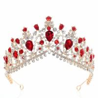 Bridal Tiaras, Zinc Alloy, with Crystal, plated, for woman & with rhinestone 