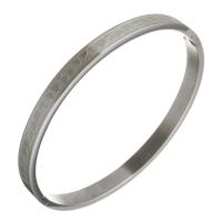 Stainless Steel Bangle, for woman, original color, 6mm, Inner Approx 