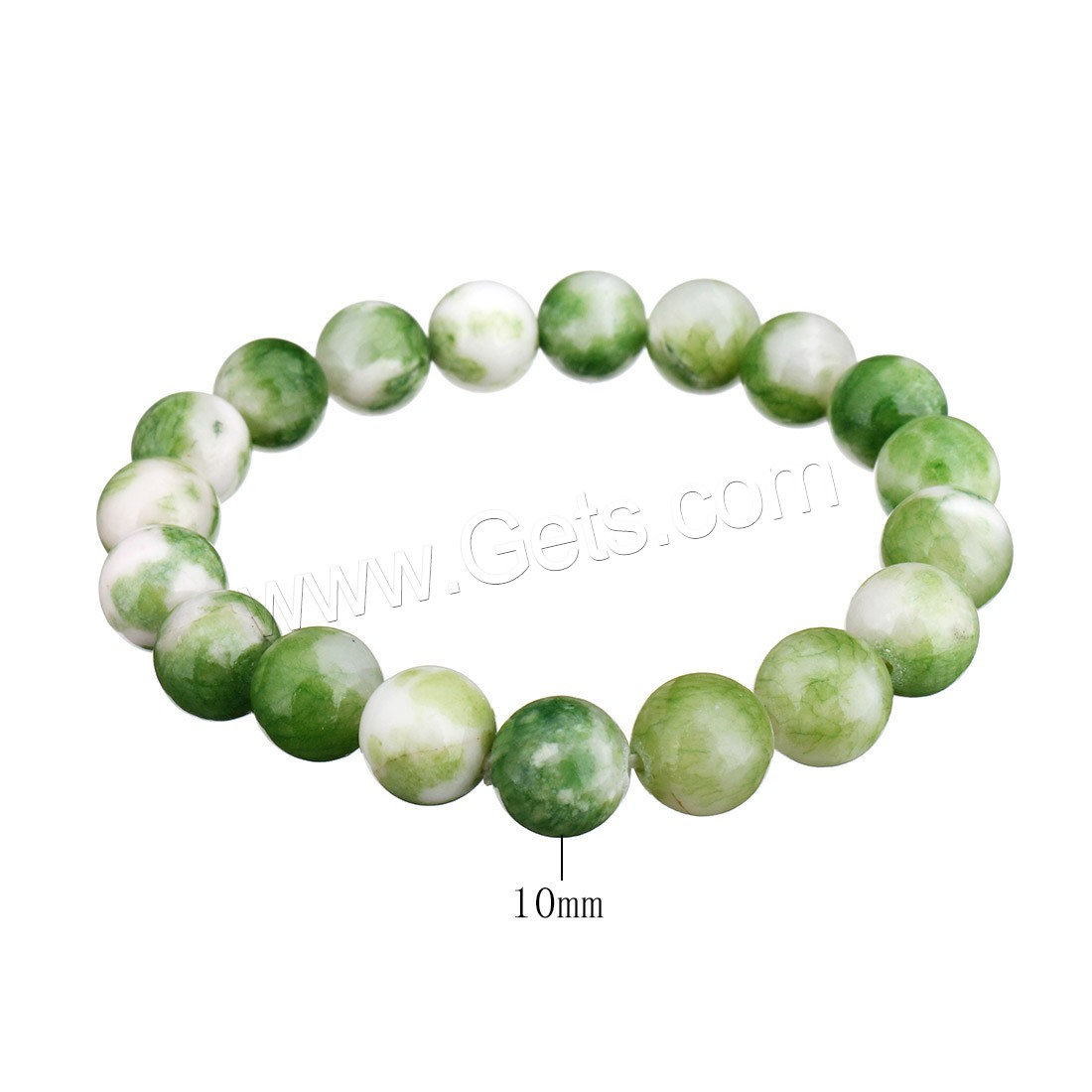 Persian Jade Bracelet, Round, different size for choice, more colors for choice, Length:Approx 8 Inch, Sold By Strand