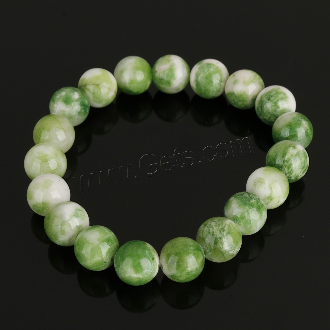 Persian Jade Bracelet, Round, different size for choice, more colors for choice, Length:Approx 8 Inch, Sold By Strand