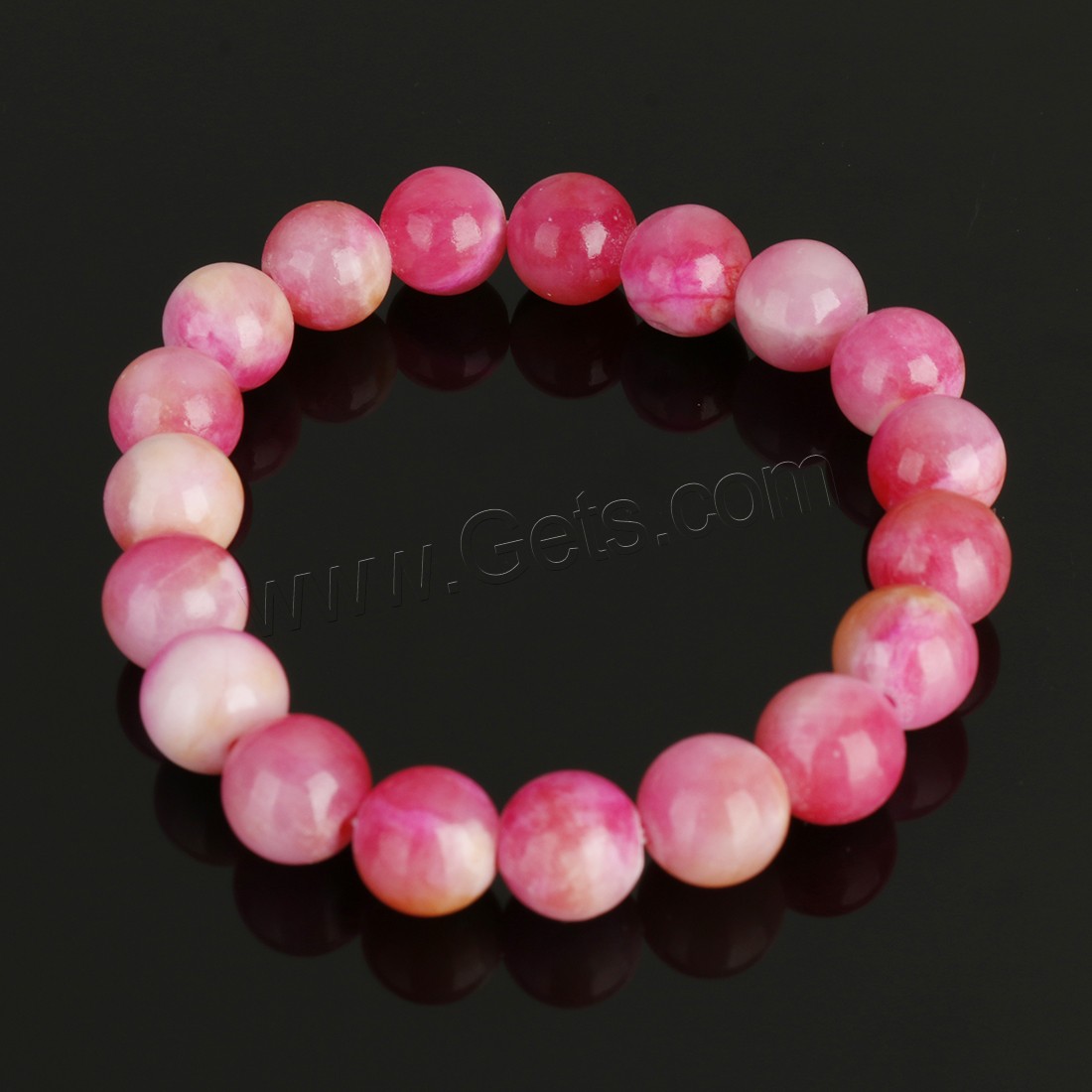 Persian Jade Bracelet, Round, different size for choice, more colors for choice, Length:Approx 8 Inch, Sold By Strand