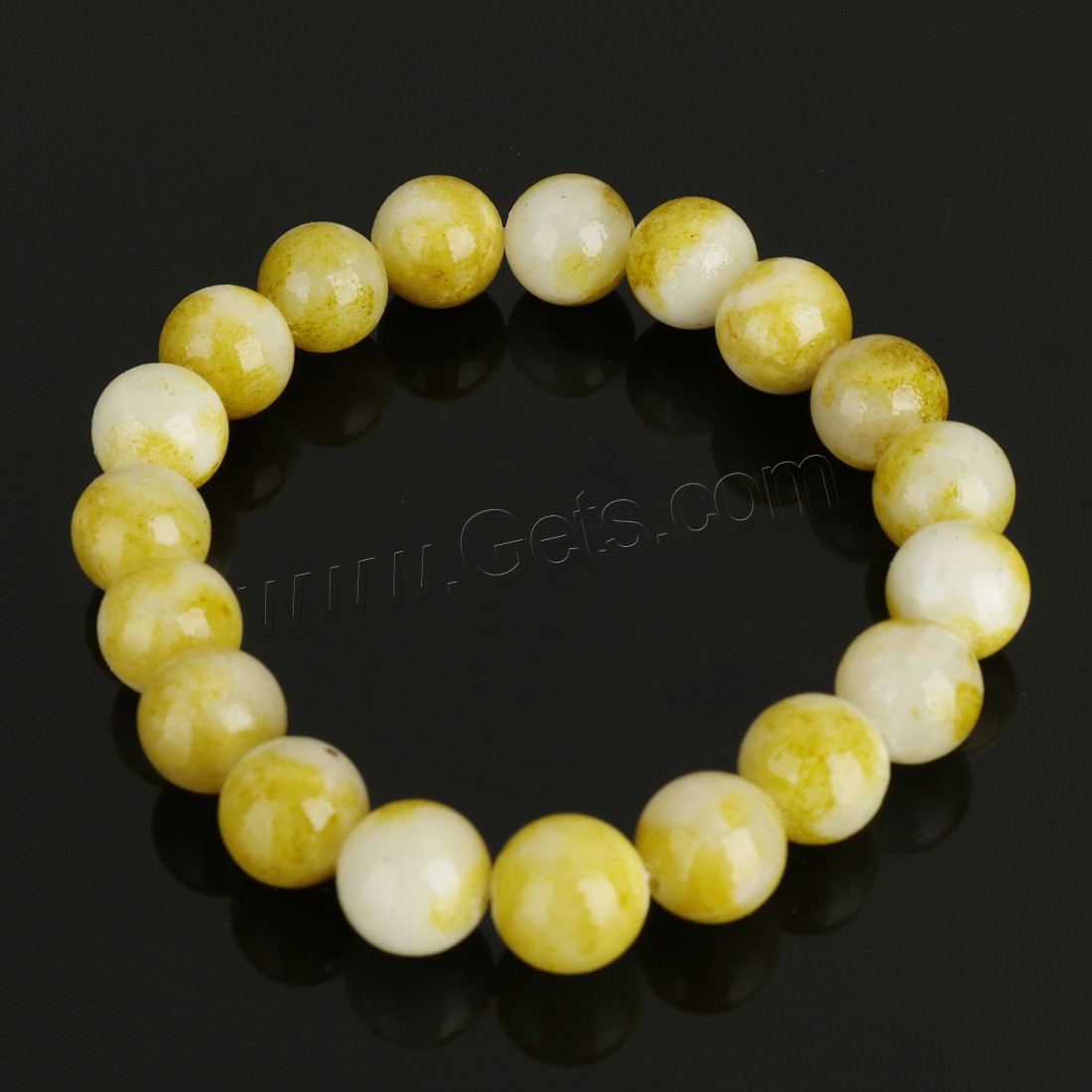 Persian Jade Bracelet, Round, different size for choice, more colors for choice, Length:Approx 8 Inch, Sold By Strand